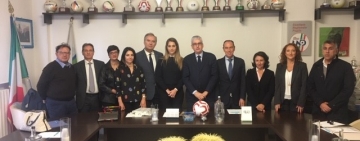 La Commissione Sport del Comune di Bari in visita al C.R. Puglia LND