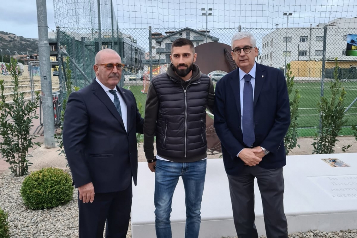 Anche il Presidente Tisci a San Giovanni Rotondo per l’intitolazione del campo sportivo in memoria di Rocco Augelli