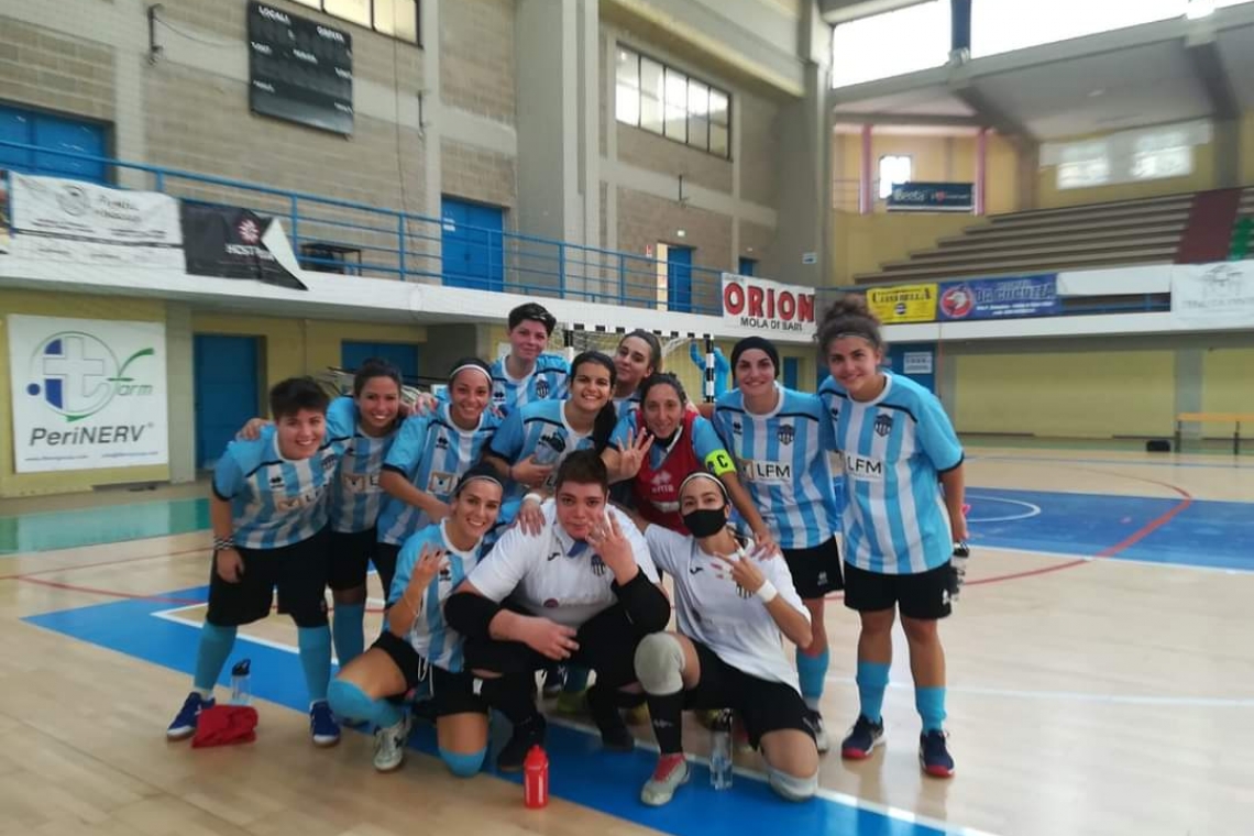 FUTSAL FEMMINILE: MELPIGNANO, ALTAMURA E MOLA SOLE AL COMANDO