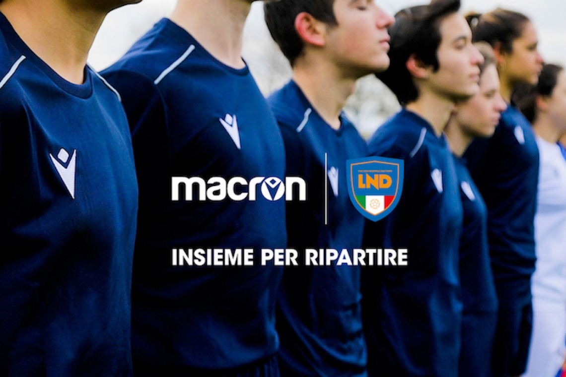 "Insieme per ripartire": Macron e LND donano un kit gara a tutte le società dilettantistiche con settore giovanile