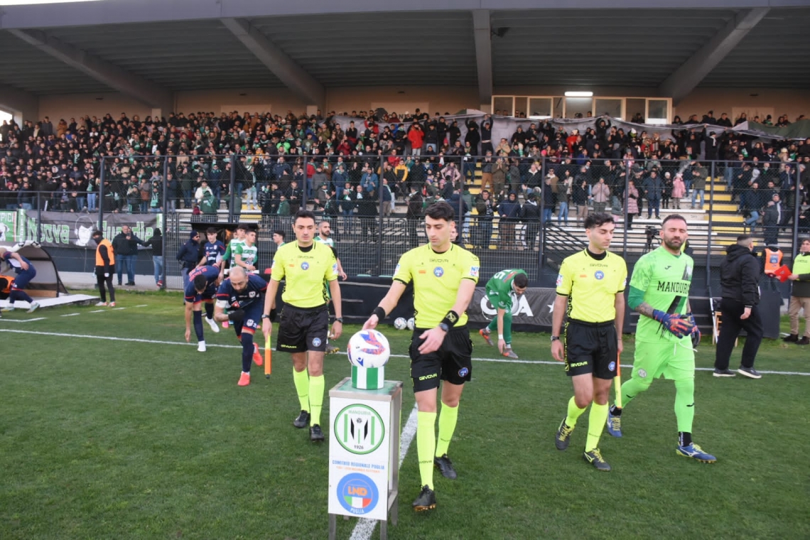 Finale Coppa Italia di Eccellenza: finisce 0-0 il primo round tra Manduria Sport e Molfetta Calcio