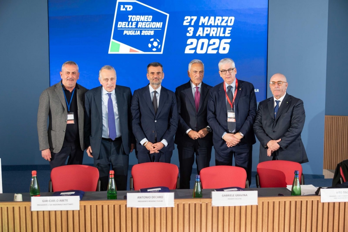 A Bari prende forma la 62ª edizione del Torneo delle Regioni. La Puglia al centro del progetto Lnd con il Calcio a 11