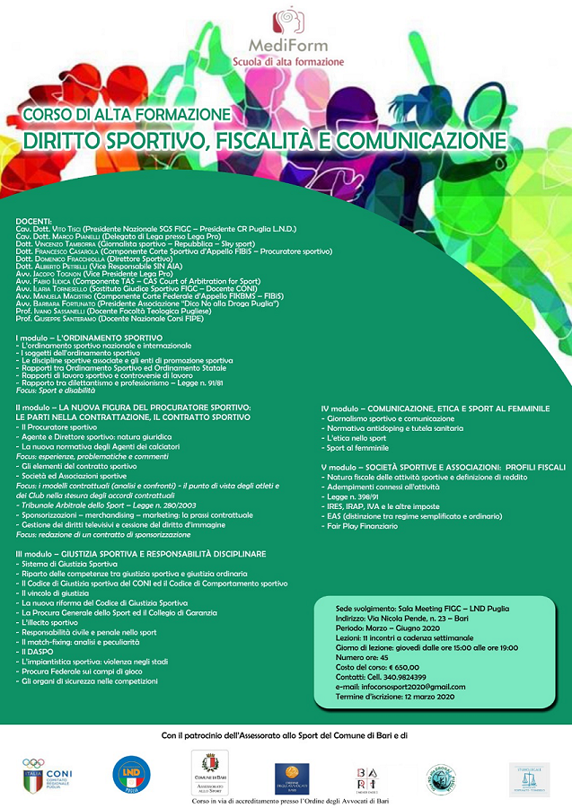 Locandina Corso Alta Formazione